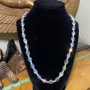 Vintage Aurora Crystal Bead long Necklace